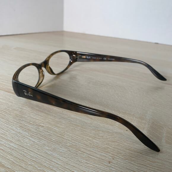 Ray-Ban RB2128 902/57 Wrap Oval Tortoise Shell Frames Only Made in Italy - Picture 7 of 8